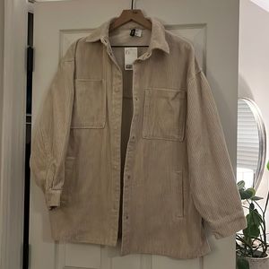 NWT, H&M Divided Oversized Corduroy Shacket